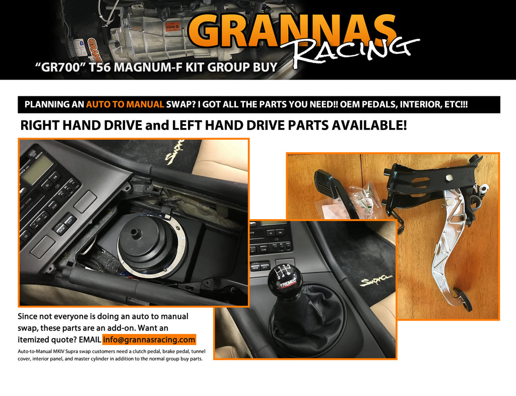 Auto-to-Manual Transmission Swap Tunnel Cover for IS300 – Grannas
