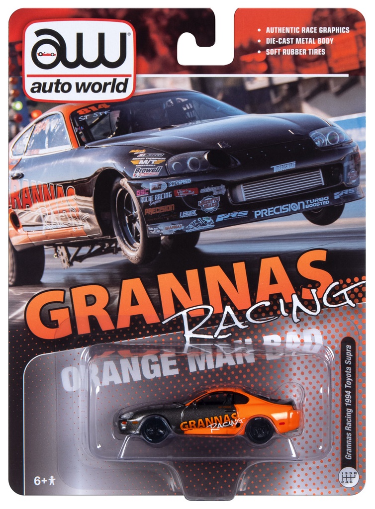 Die-Cast 1/64 Toyota Supra - Orange Man Bad - Grannas Racing