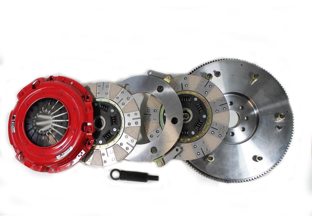 McLeod 6305507HD RXT 1200 HD Twin Disc Clutch aluminum flywheel for LS applications