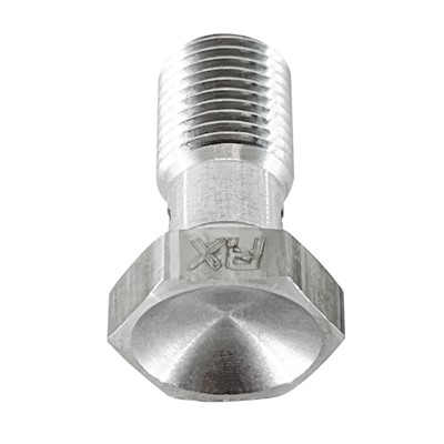 Stainless Banjo Bolt, M10x1.0, 20mm length with crush washers