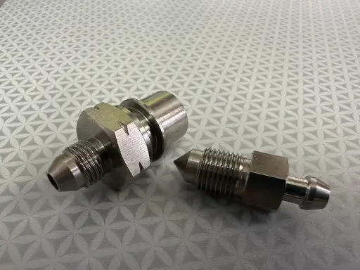 [BLEEDER-3AN] Stainless Steel -3AN Brake bleeder housing with bleed nipple fitting