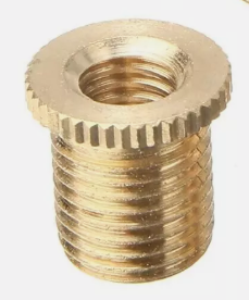 Shift knob thread adapter bushing brass